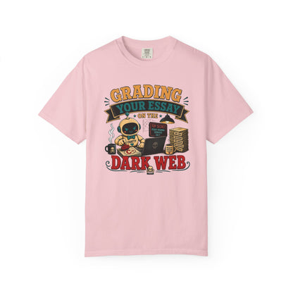 BTS: Grading Your Essay in the Dark Webb - Graphic Tee (Teacher / Parent Humor)