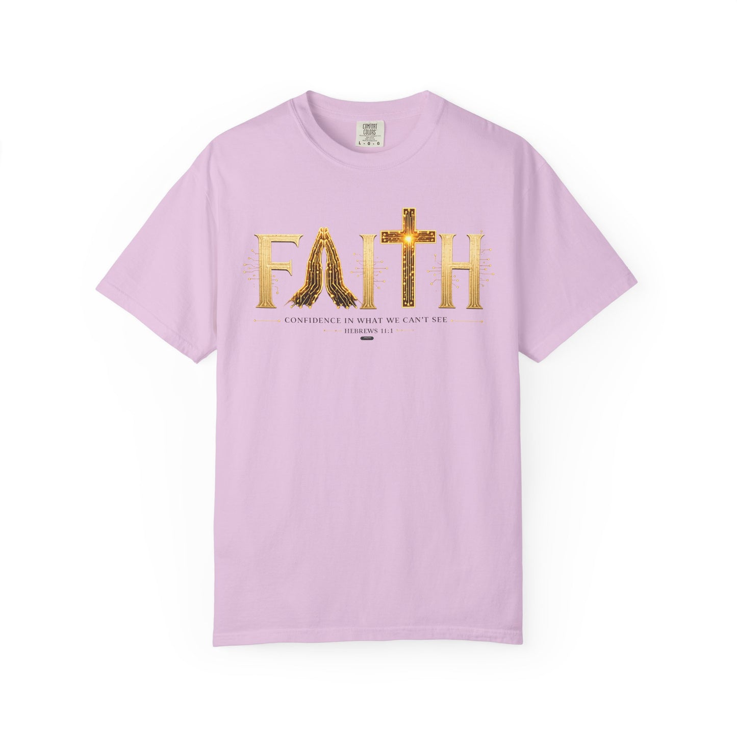 DigitalDivine:  Faith Cross - "Confidence In What We Can’t See" T-SHIRT- (Light Colors Version)