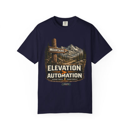 Mountains Elevation is GREATER Than Automation T-Shirt