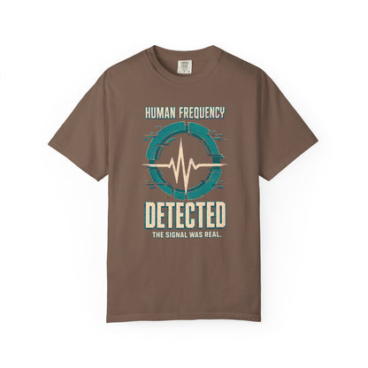 MUSIC: Human Frequency Detected" Graphic Tee