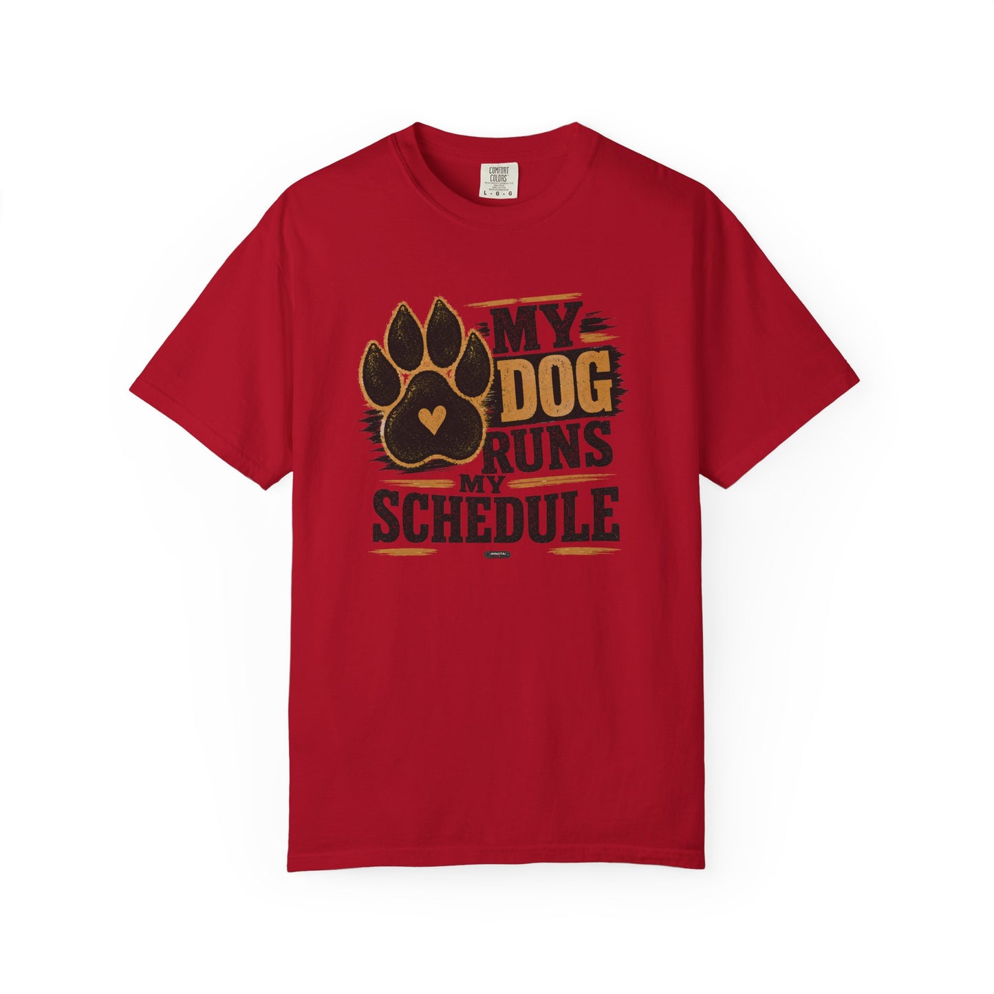 PAWS: My Dog Runs My Schedule T-Shirt