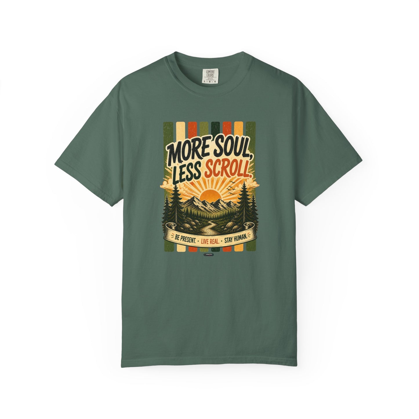 HUMANWARE : More Soul, Less Scroll  Retro Nature T-Shirt