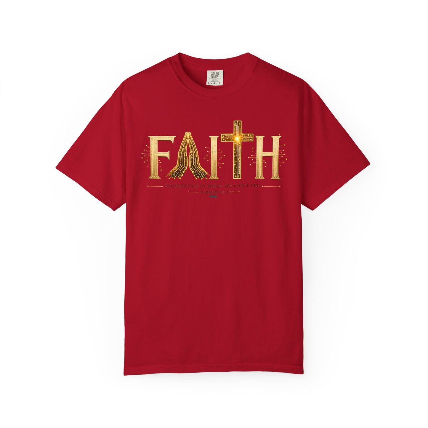 DigitalDivine:  Faith Cross - "Confidence In What We Can’t See" T-SHIRT- (Light Colors Version)