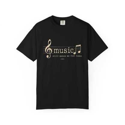 Music: Still make me feel Human Gold Treble Clef  T-Shirt
