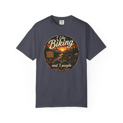 I Like Biking  and 3 People T-shirt