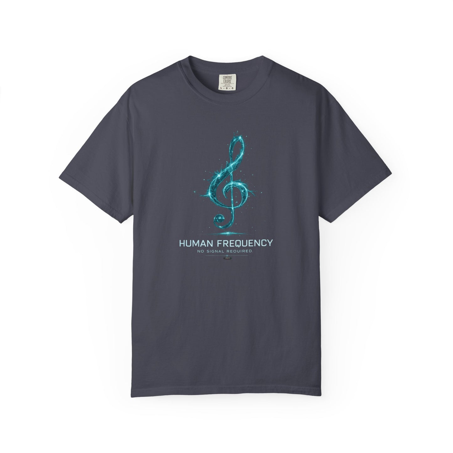 MUSIC: Human Frequency Treble Cleft Graphic T-Shirt
