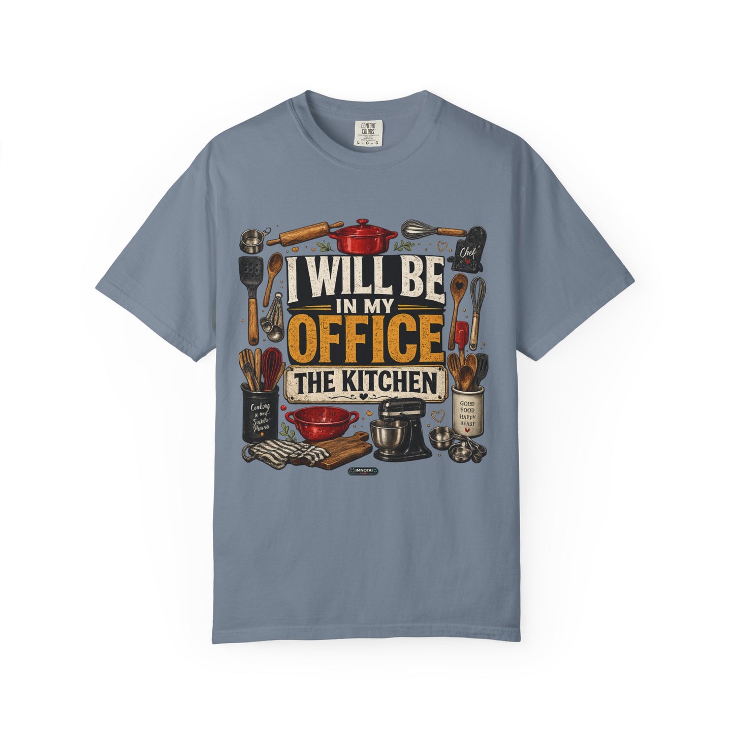 Dad Rule Kitchen Is My Office T-Shirt — Funny Chef/Cook Shirt