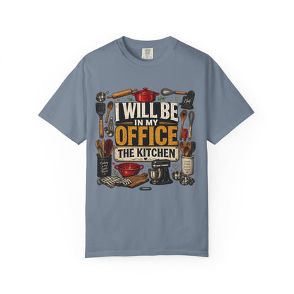 Dad Rule Kitchen Is My Office T-Shirt — Funny Chef/Cook Shirt