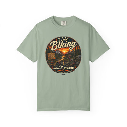 I Like Biking  and 3 People T-shirt