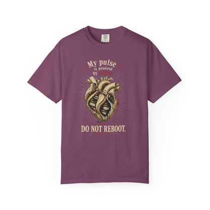 BOOKTee: My Pulse is Powered By Paper. Do Not Reboot T-Shirt