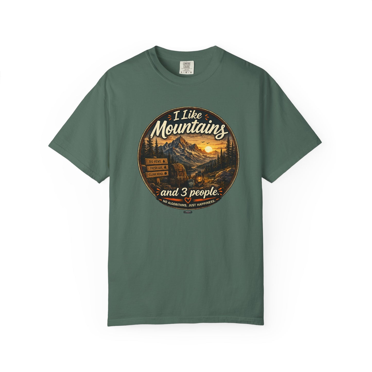 I Like Mountains  and 3 People T-shirt