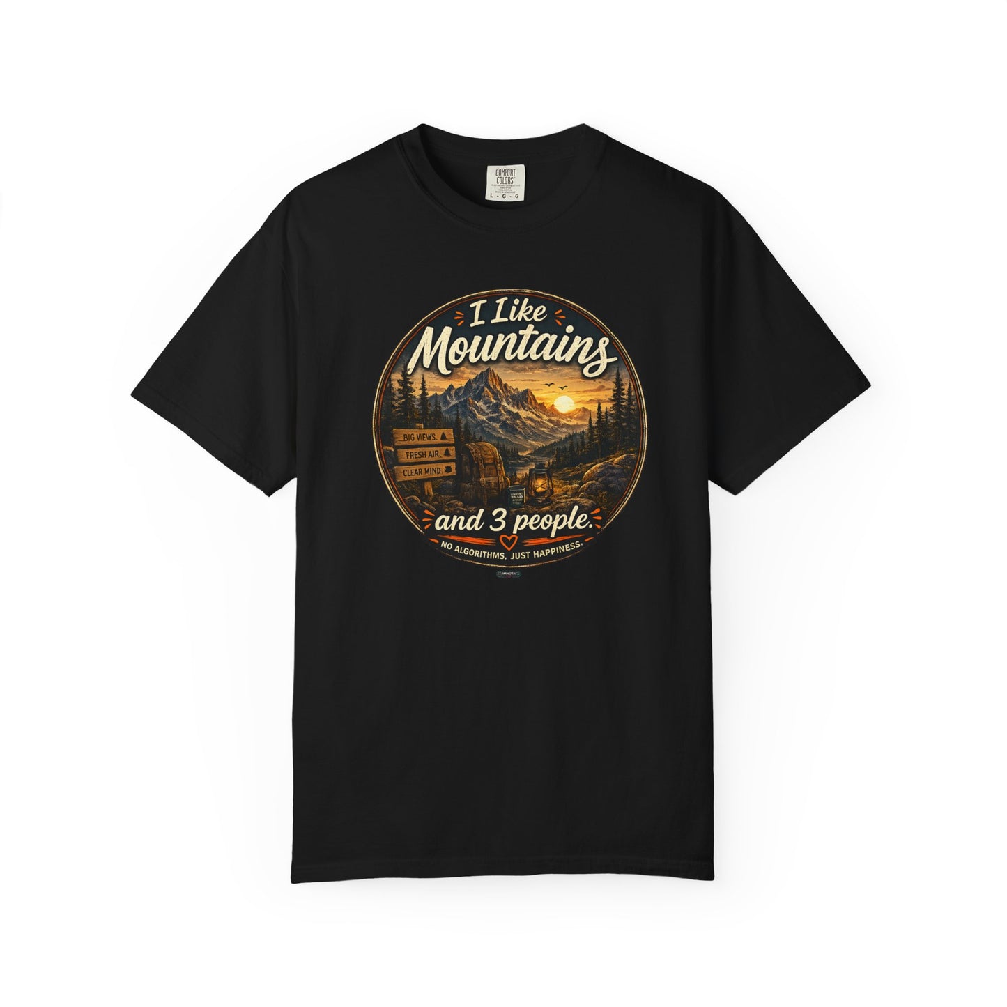 I Like Mountains  and 3 People T-shirt