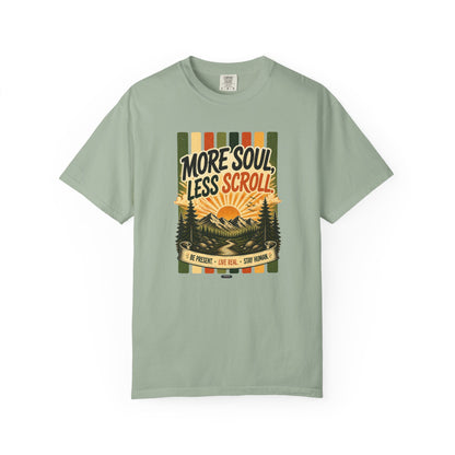 HUMANWARE : More Soul, Less Scroll  Retro Nature T-Shirt