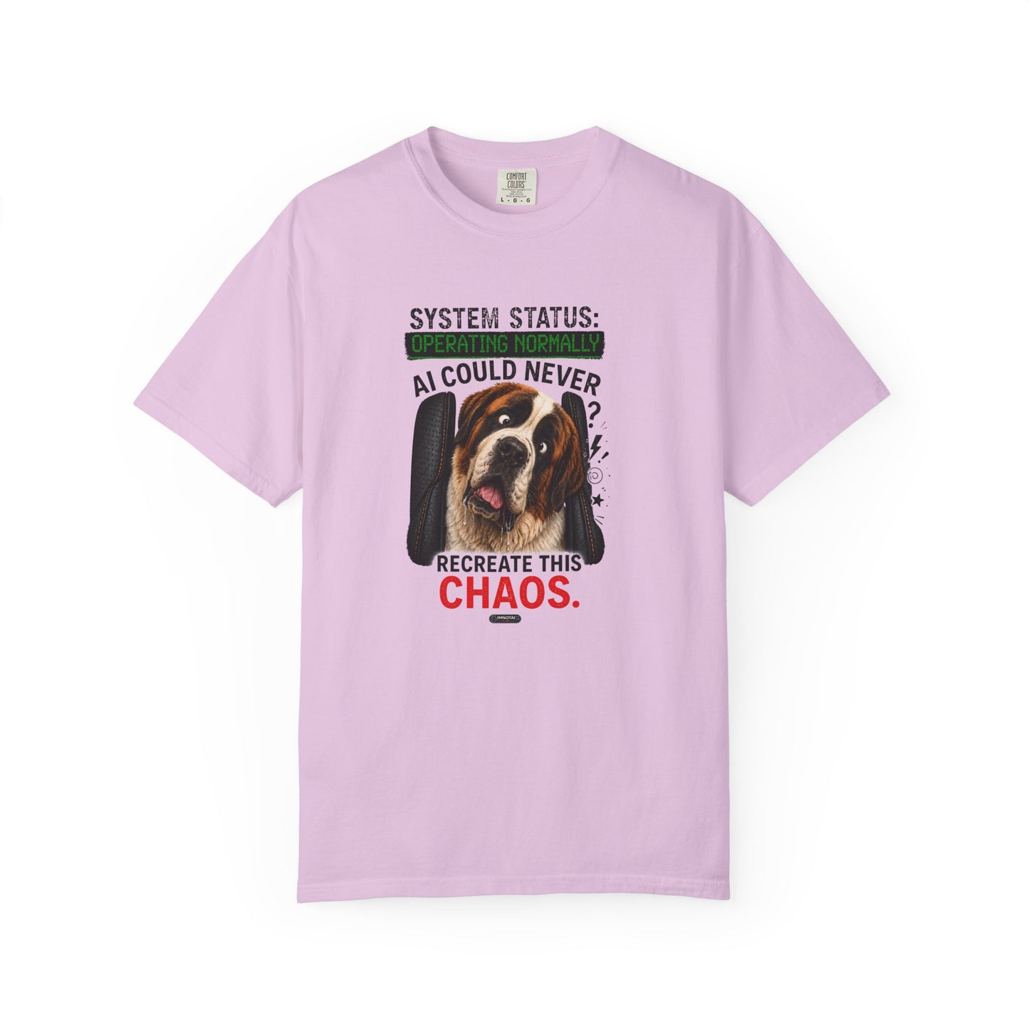 DOG St. Bernard: AI Could Never Recreate This Chaos T-Shirt