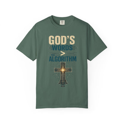 DigitalDivine: GOD'S WORDS > THAN ALGORITHM T-Shirt