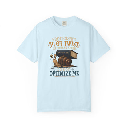 BOOKTee: Processing  Plot Twist At Human Speed. Do not Optimize  Me T-Shirt