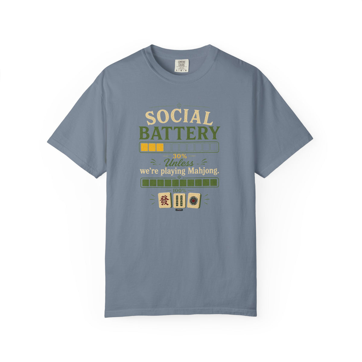 MAHJONG: Social Battery 30% T-Shirt
