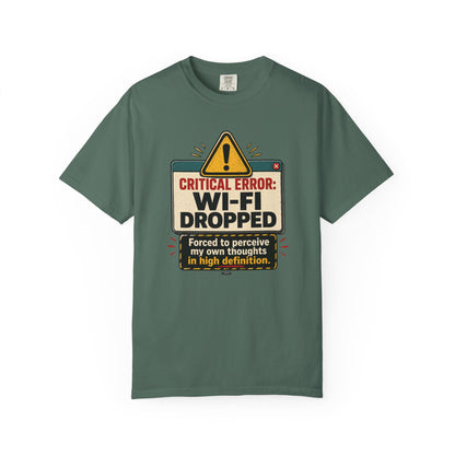 Wi‑Fi Dropped Funny Internet Error Graphic Tee