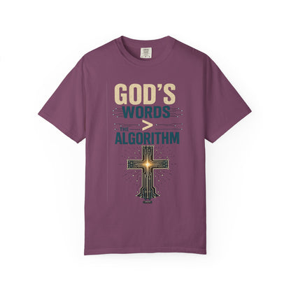 DigitalDivine: GOD'S WORDS > THAN ALGORITHM T-Shirt