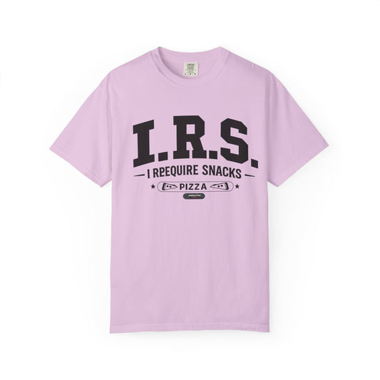 I.R.S. I Require Snacks Pizza T-Shirt