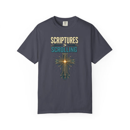 DigitalDivine: Scriptures > Scrolling T-Shirt — Cross Faith Graphic Tee