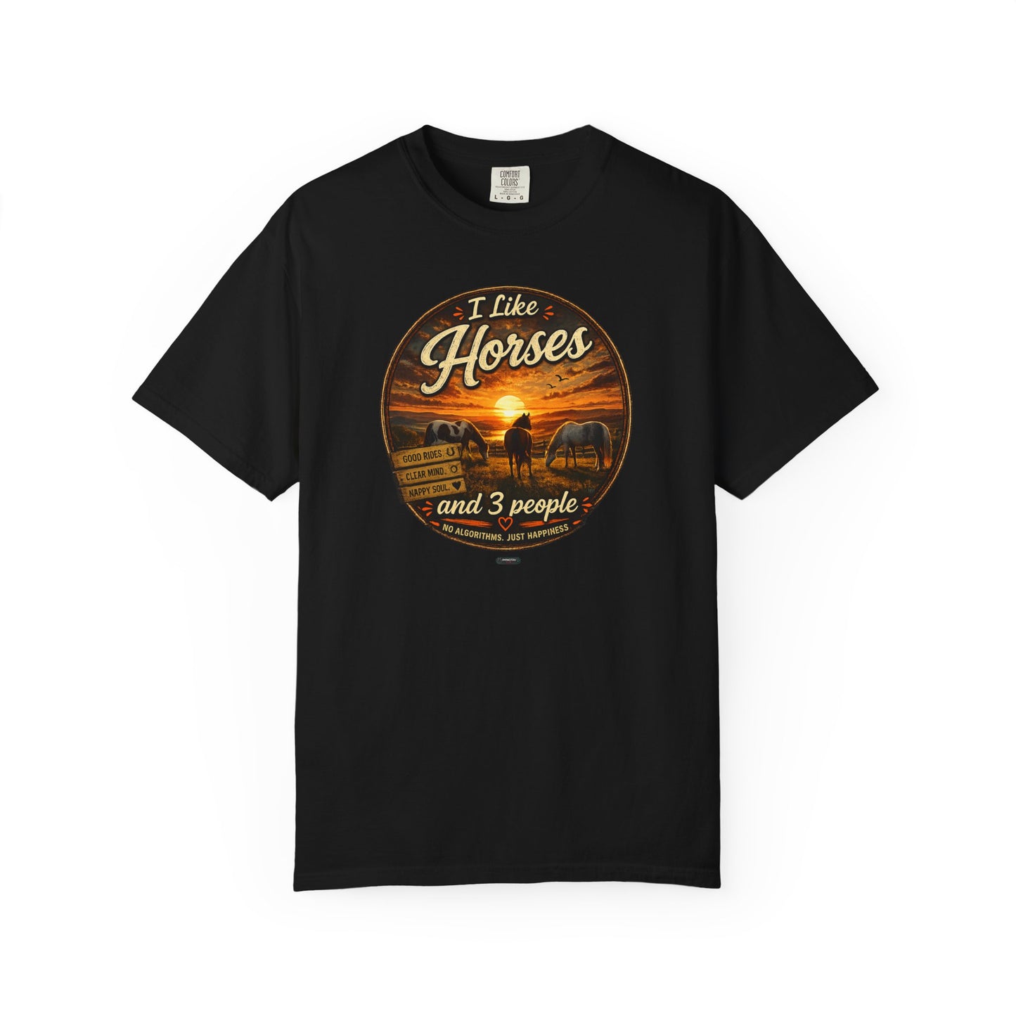 I Like Horses  and 3 People T-shirt