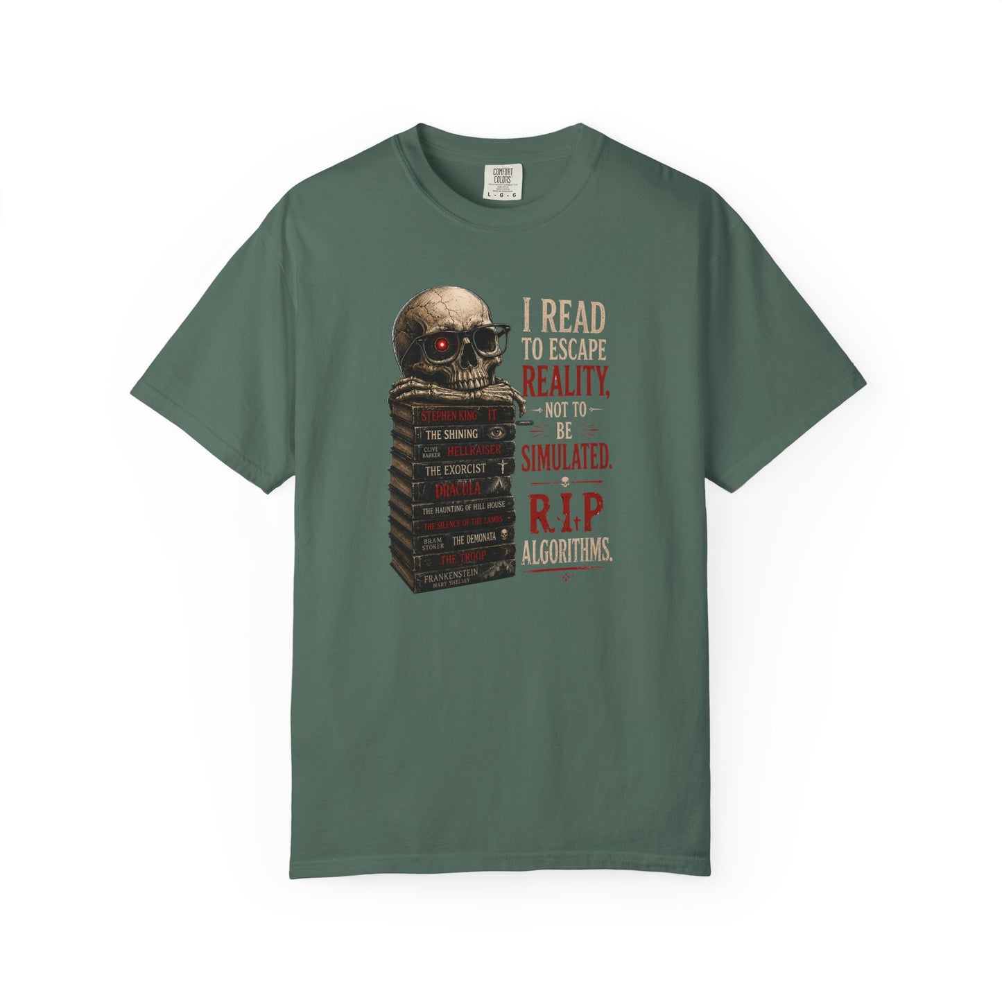 BOOKTee: I Read to Escape Reality Gothic Book Lover Tee