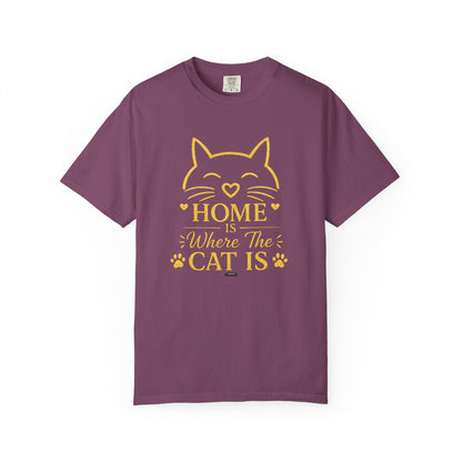 CAT HOME — Where the Cat Is T-Shirt