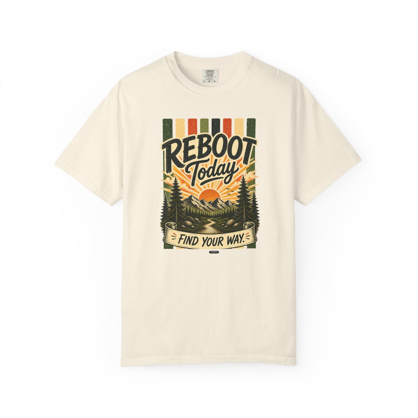 HUMANWARE : REEBOOT Your Mind.  Find Your Way Retro Nature T-Shirt