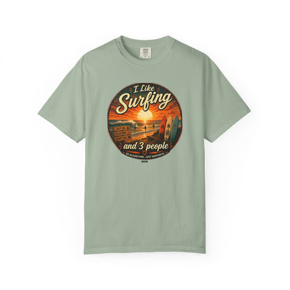 I Like Surfing  and 3 People T-shirt