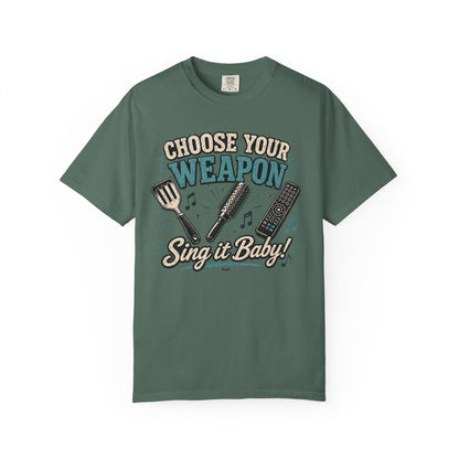 Choose Your Weapon, "Sing It Baby!" Singing & Karaoke Graphic Tee