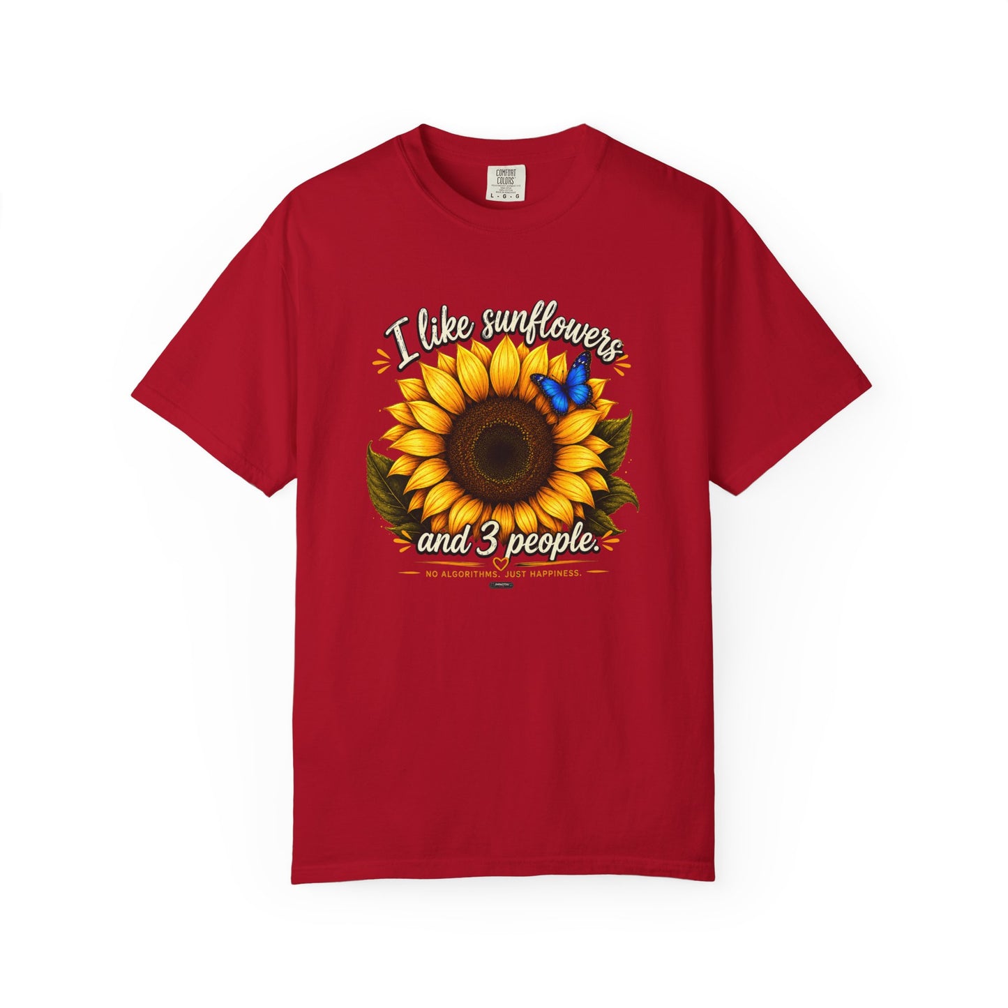 I Like Sunflowers and 3 People T-shirt