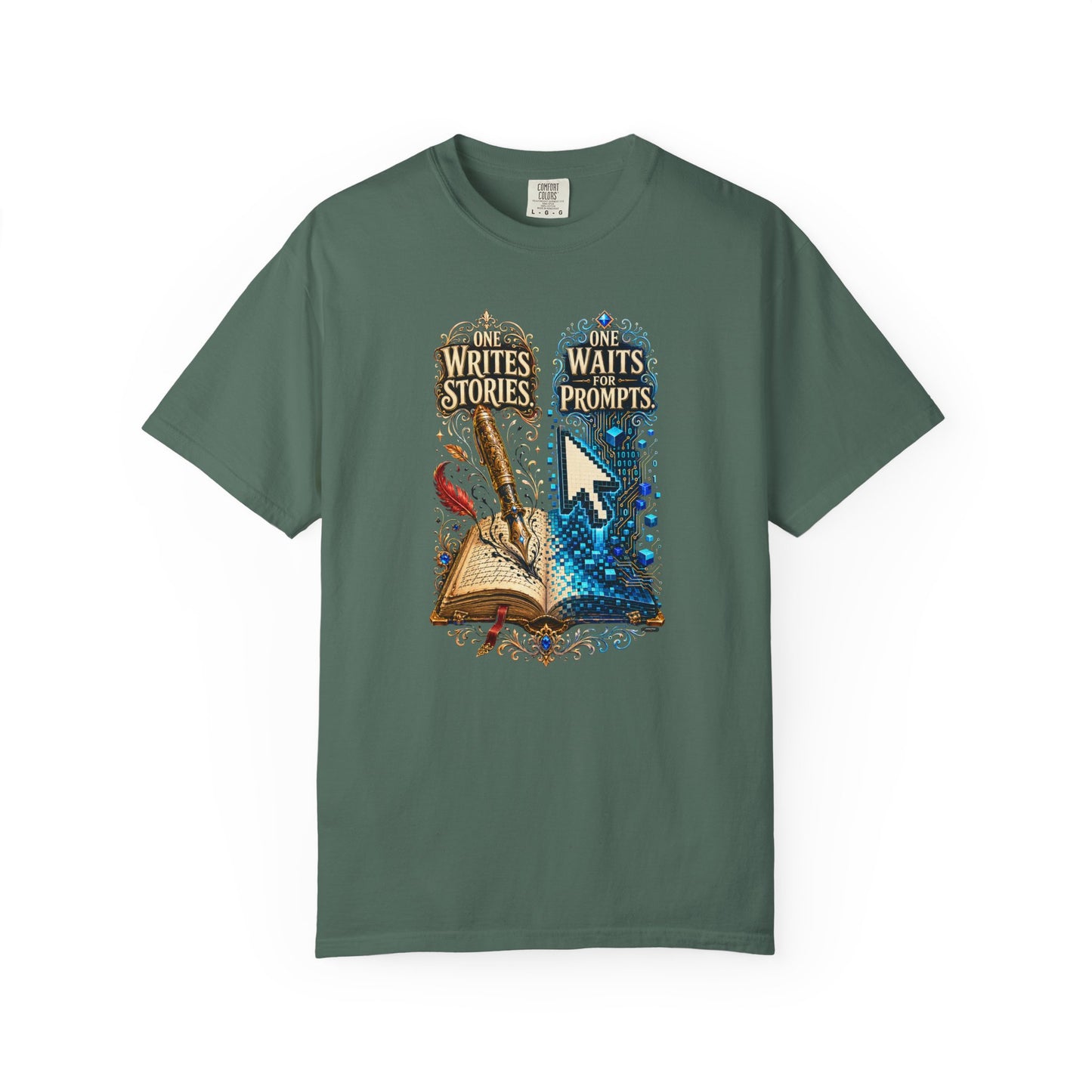 BOOKTee: One Writes Stories, One Waits Prompts T-Shirt