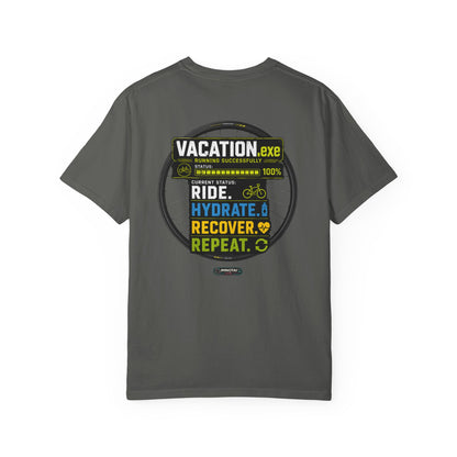 Vacation. Ride. Hydrate. Recover. Repeat. Cycling Graphic Tee