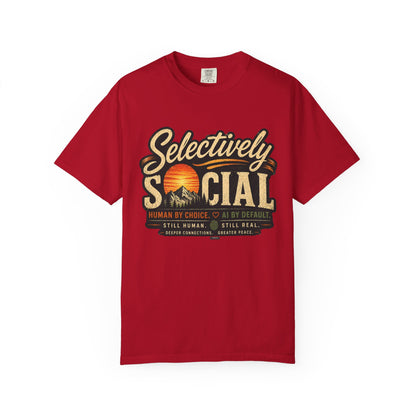 Selectively Social — Vintage Introvert T-Shirt