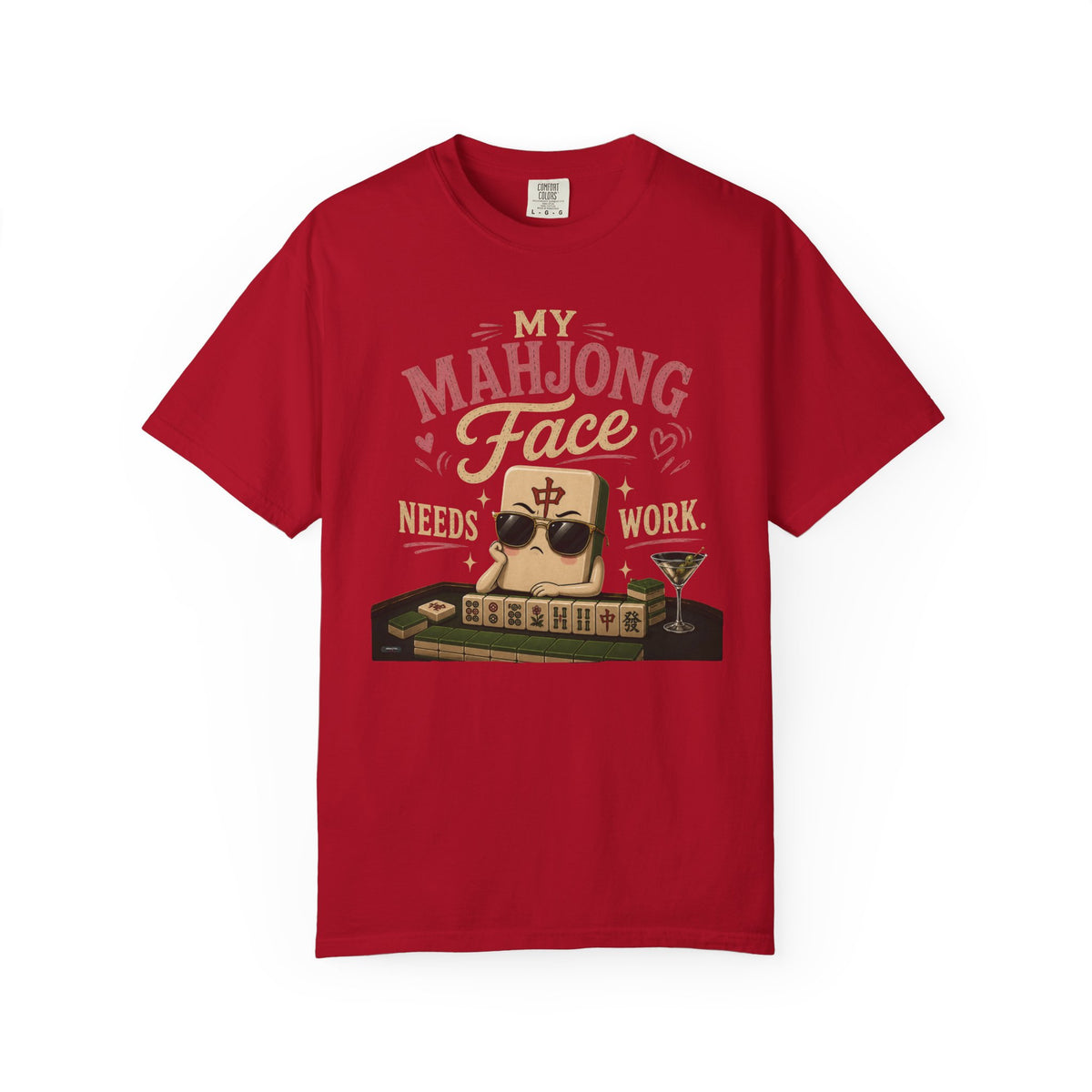 MAHJONG: My Face Need Works  T-Shirt