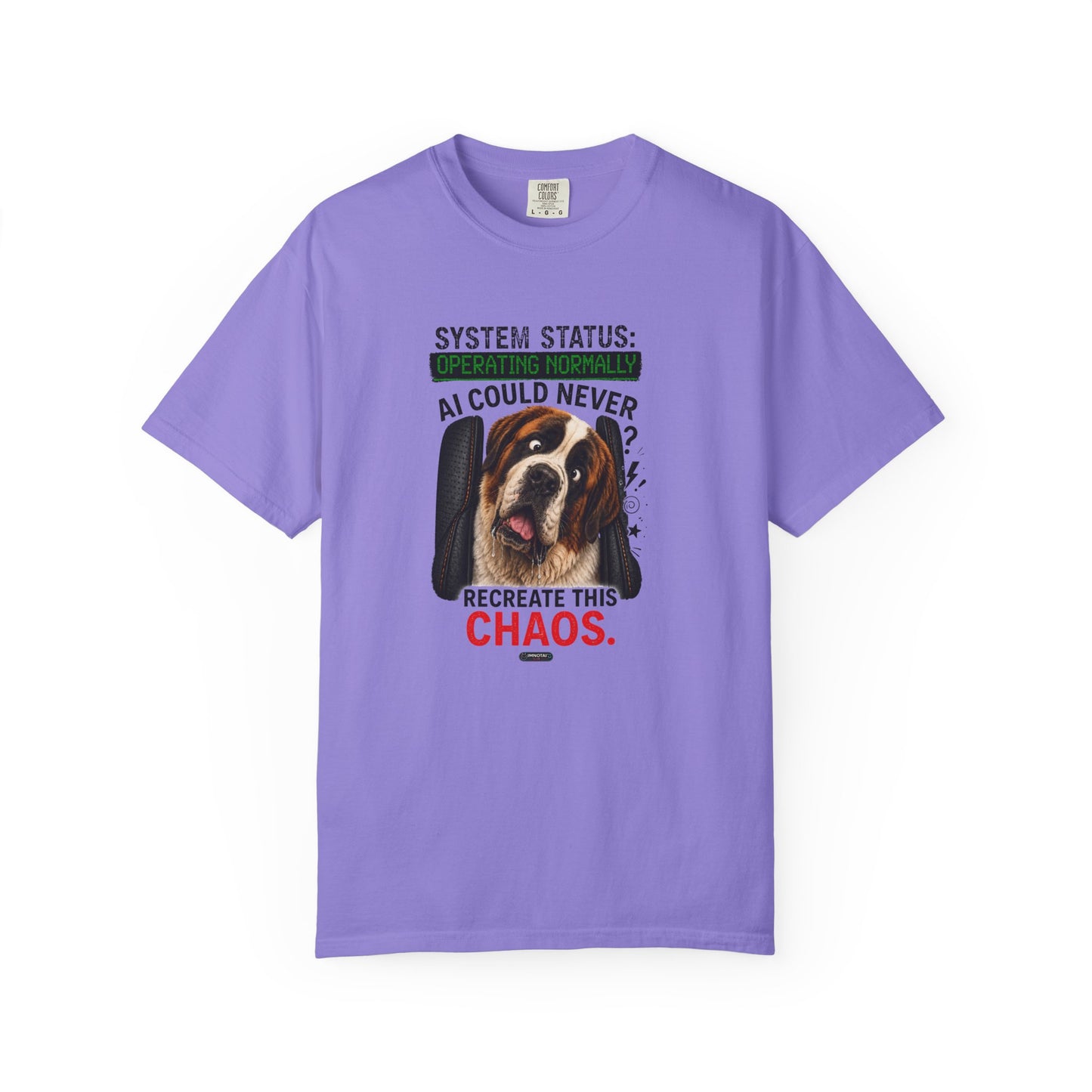 DOG St. Bernard: AI Could Never Recreate This Chaos T-Shirt