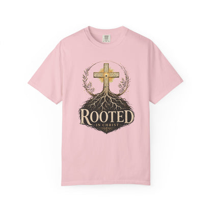 DigitalDivine- Rooted In Chris— Inspirational Religious Graphic Tee