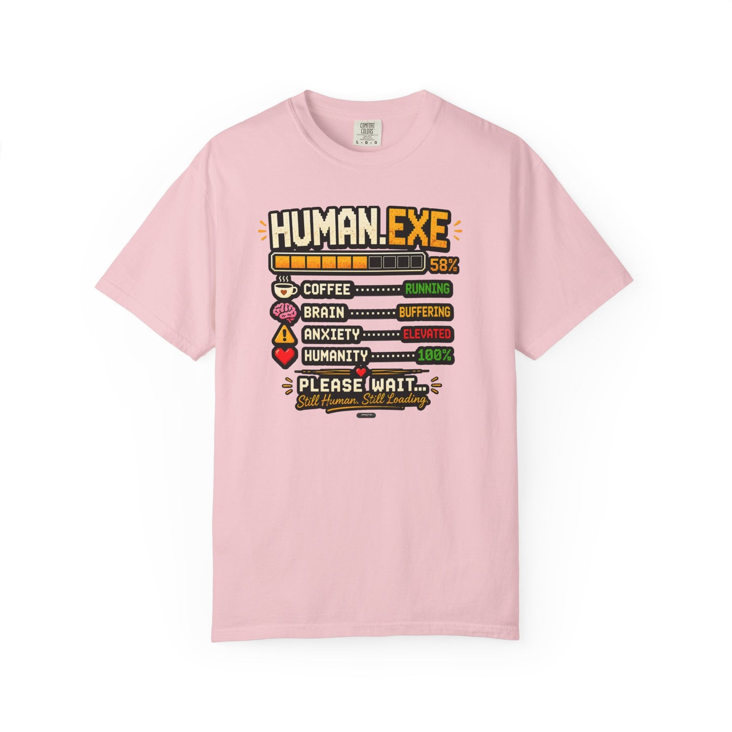 Human.EXE Loading Funny Graphic T-shirt
