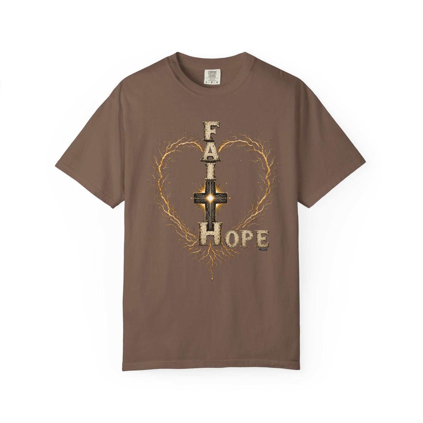 DigitalDivine-Faith & Hope Cross — Inspirational Religious Graphic Tee