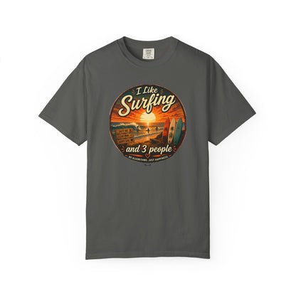 I Like Surfing  and 3 People T-shirt