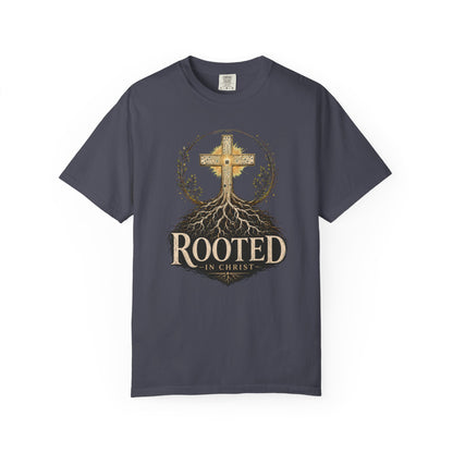 DigitalDivine- Rooted In Chris— Inspirational Religious Graphic Tee