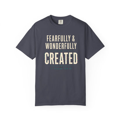 DigitalDivine: Fearfully & Wonderfully Created Faith Graphic Tee
