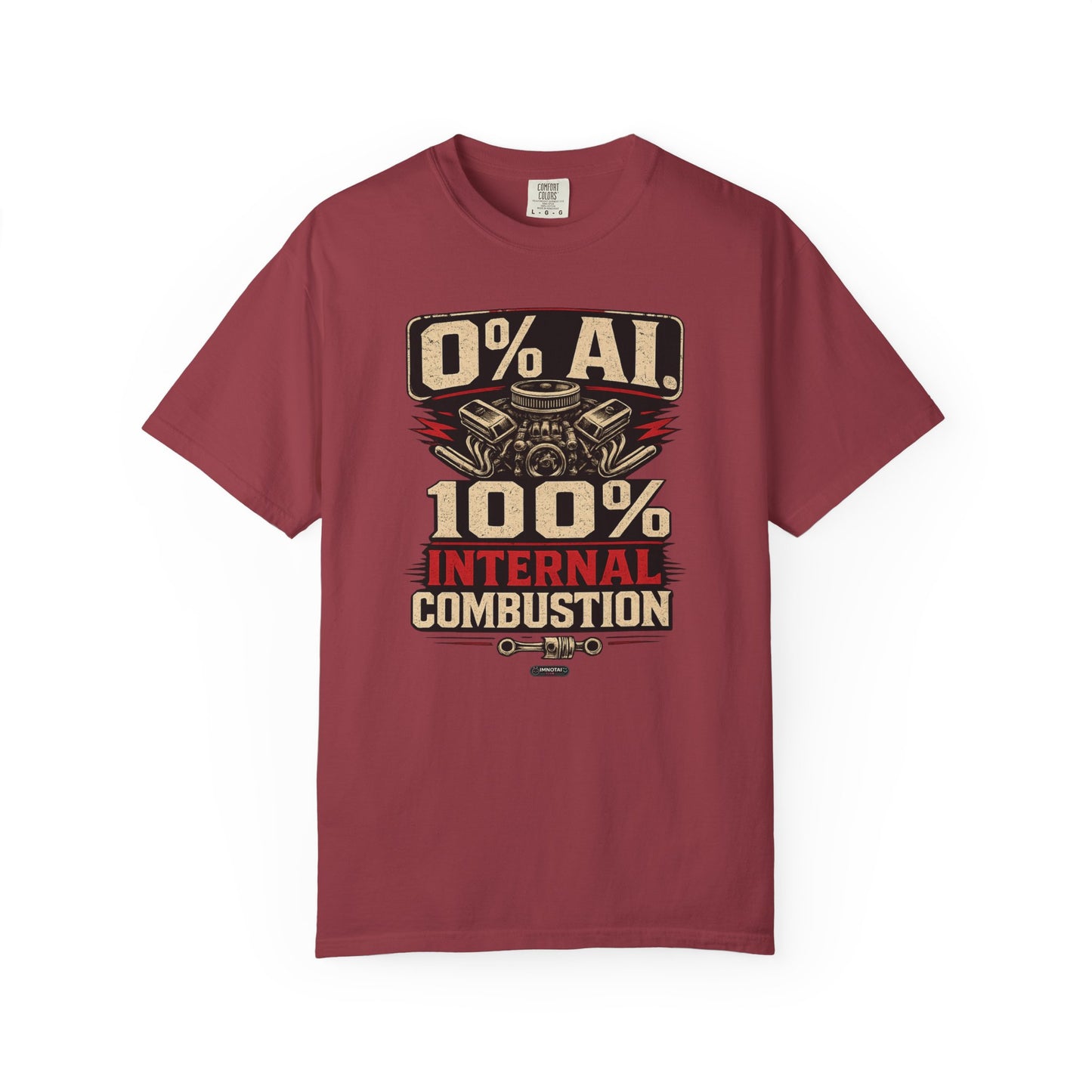 CLASSIC CAR 0% AI. 100% Internal Combustion T-Shirt