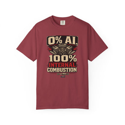 CLASSIC CAR 0% AI. 100% Internal Combustion T-Shirt