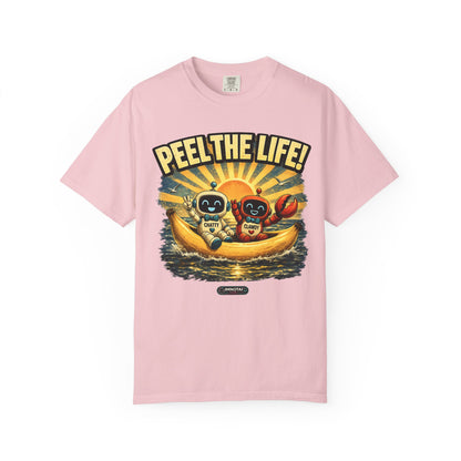 Peel the Life! Retro Banana Crew Graphic T-Shirt