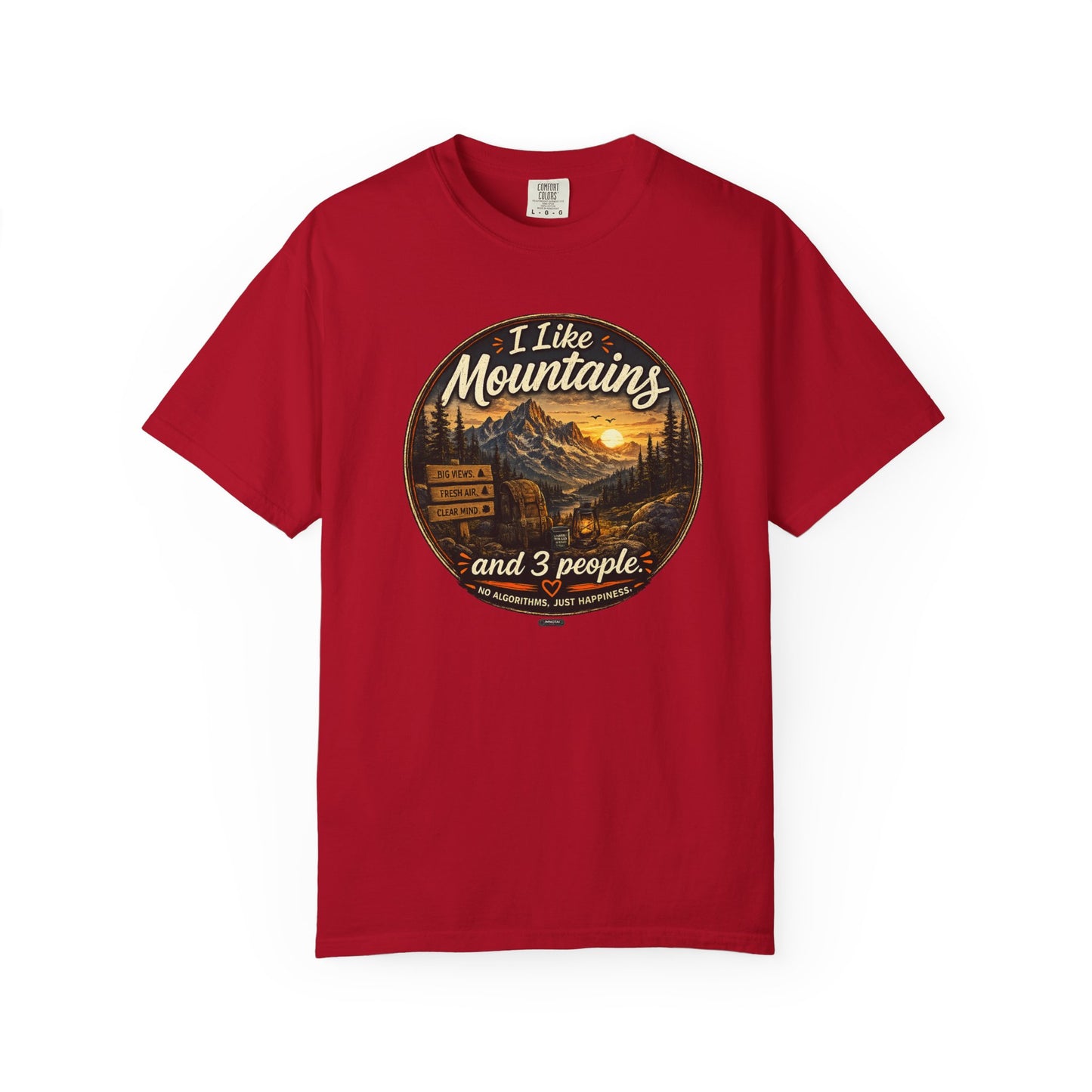 I Like Mountains  and 3 People T-shirt