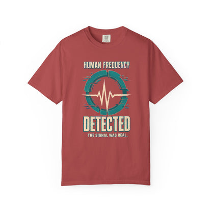 MUSIC: Human Frequency Detected" Graphic Tee