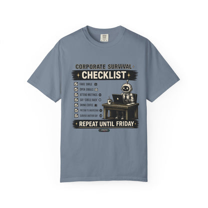 Corporate Survival Checklist T-Shirt