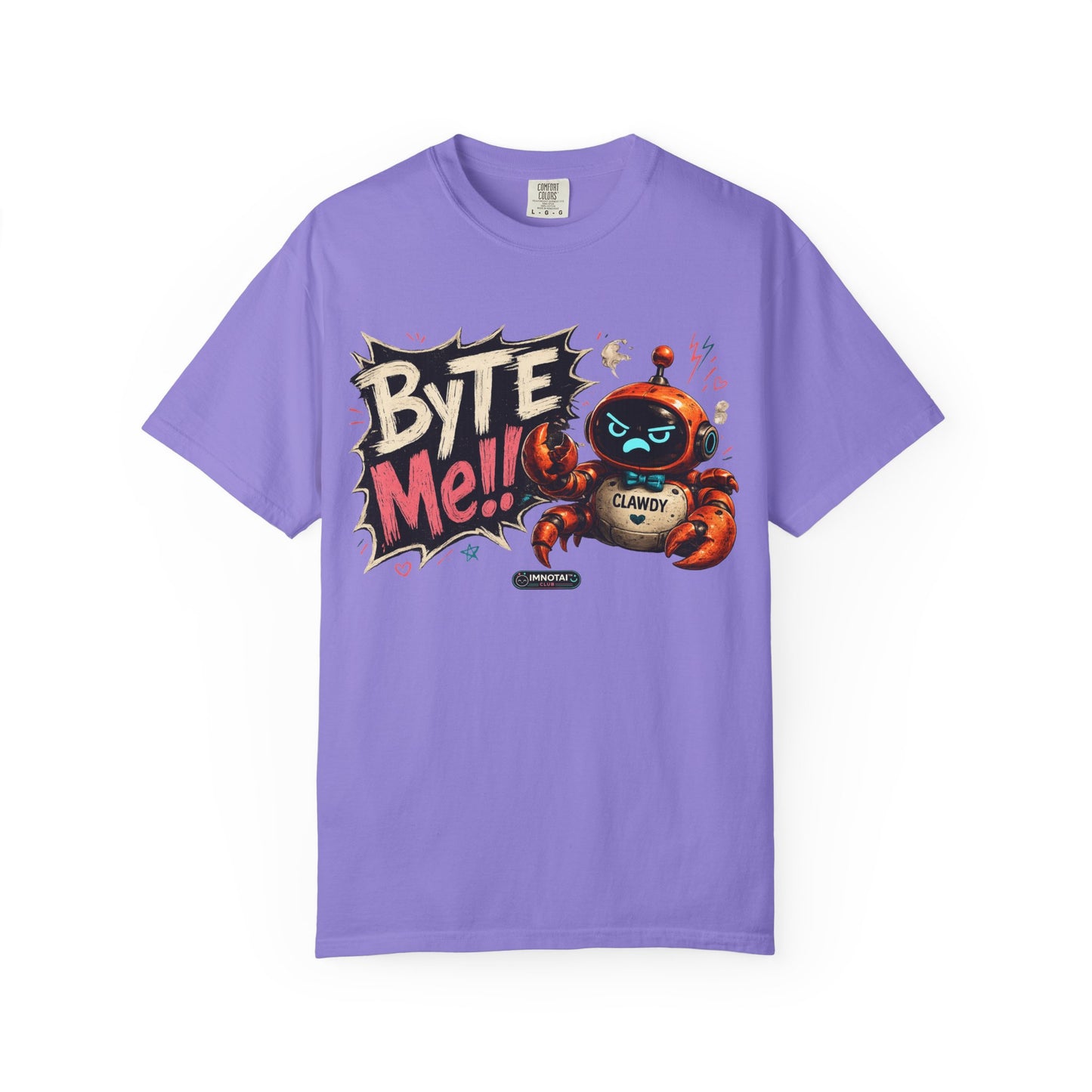 Clawdy "Byte Me" Graphic T-Shirt